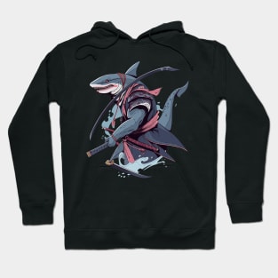 shark samurai Hoodie